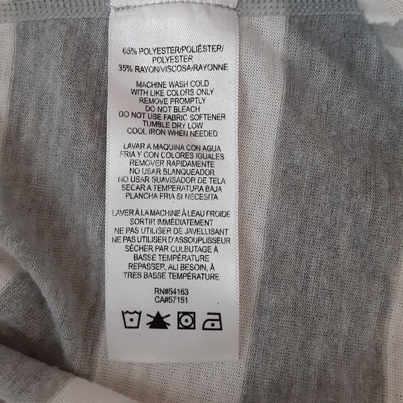 Calvin Klein Performance Gray & White Stripe Women's Sport Tank Top - Picture 11 of 12